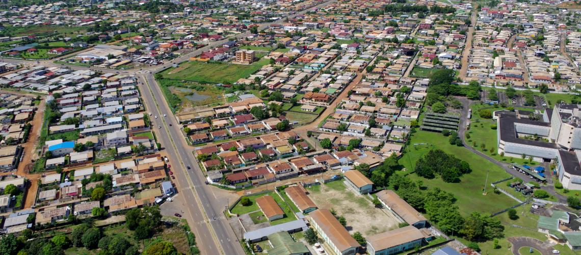 Aerial view of a city